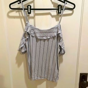 Women’s S - American Eagle Outfitters Soft & Sexy Gray/Blue Top